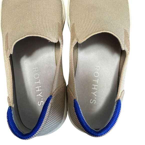 Rothys The Original Slip On City Sneakers Rothy’s Sand Shoes Women 9.5 Comfort - Picture 4 of 11
